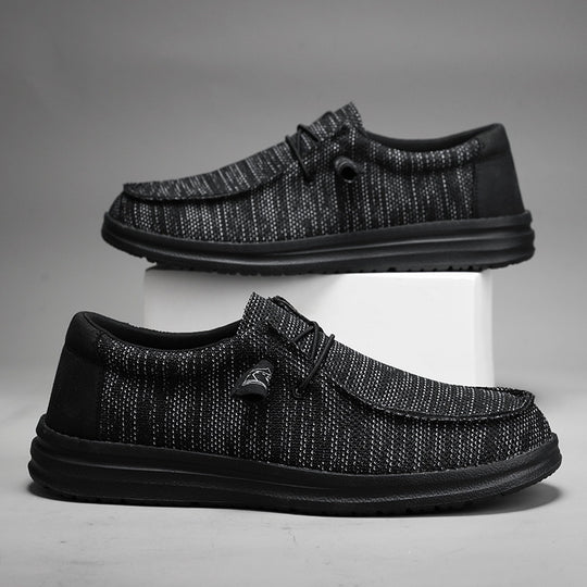 Herren atmungsaktive Mokassin‑Slipper aus Strick mit Memory‑Fußbett und rutschfester EVA‑Laufsohle Shop Nory