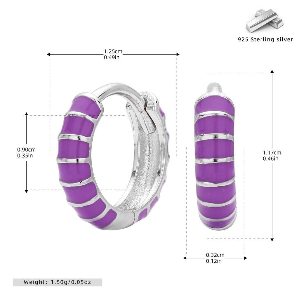 Damen Creolenohrringe mit modernem und strukturiertem Design Shop Nory