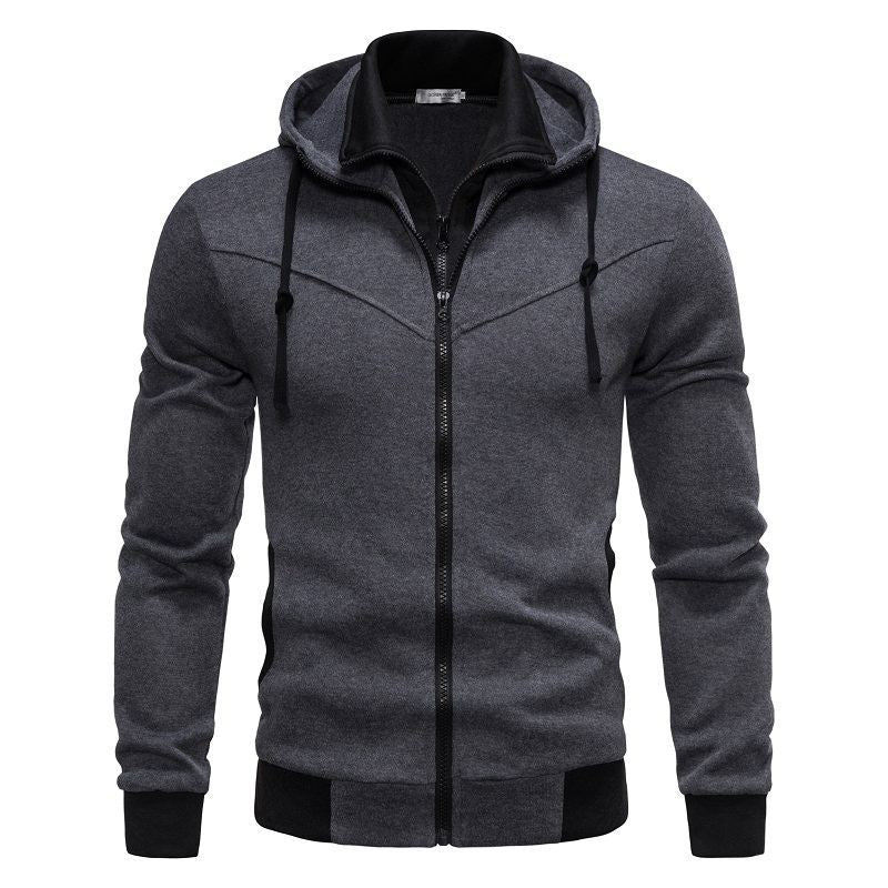Herren sportliche Kapuzenjacke mit modernem Schnitt und praktischen Reißverschlusstaschen