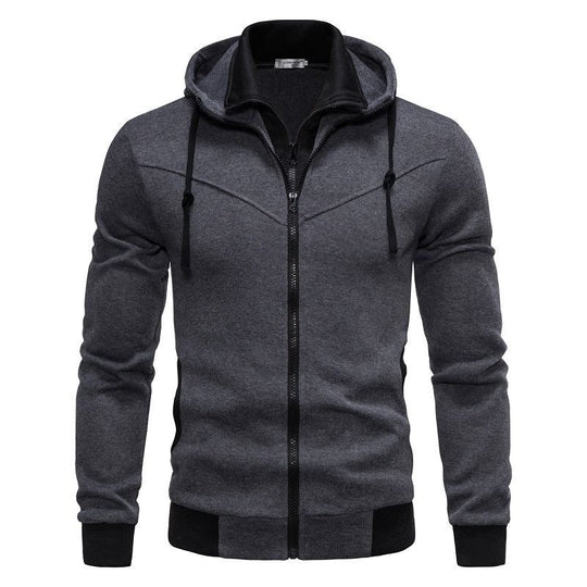 Herren sportliche Kapuzenjacke mit modernem Schnitt und praktischen Reißverschlusstaschen