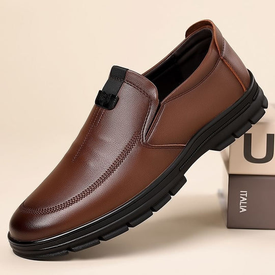 Herren Elegante Slip-On Lederschuhe mit ergonomischer Passform