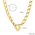 Damen Halskette mit hochwertigem Gliederdesign und Karabinerverschluss Shop Nory