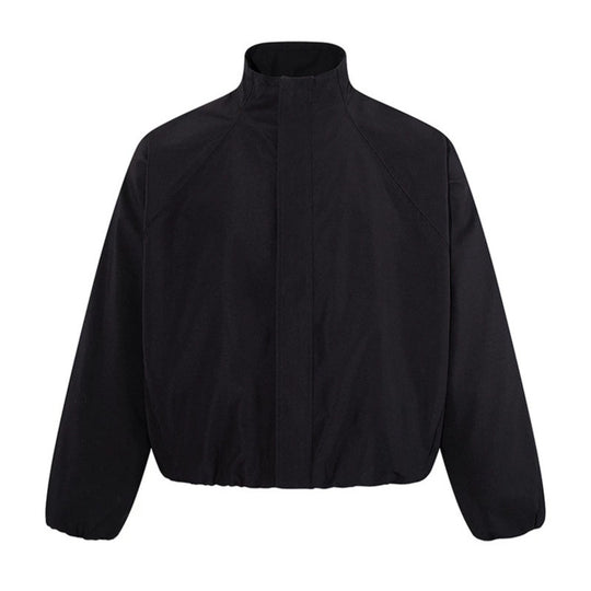 Damen Kurz geschnittene Stehkragen‑Blousonjacke mit elastischem Saum und verdecktem Reißverschluss Shop Nory