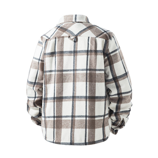 Herren Karierte Flanelljacke mit praktischen Taschen Shop Nory