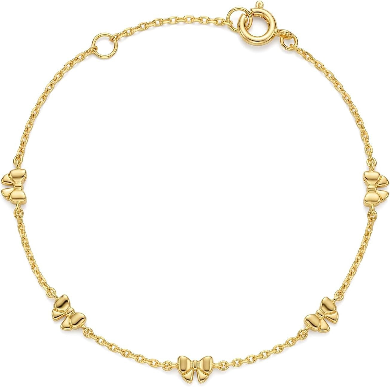 Damen Fußkettchen mit herzförmigen Akzenten und filigranem Kettendesign Shop Nory