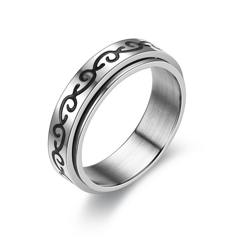 Herren Ring mit kunstvollem, geschwungenem Design Shop Nory