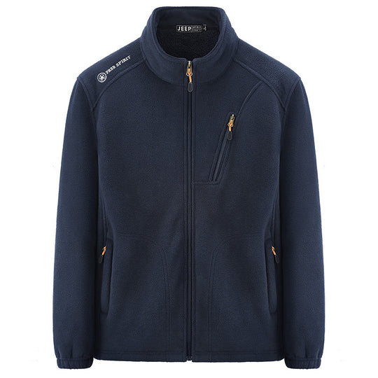 Herren Thermo‑Fleecejacke mit Sherpa‑Innenfutter, Stehkragen und Reißverschlusstaschen Shop Nory
