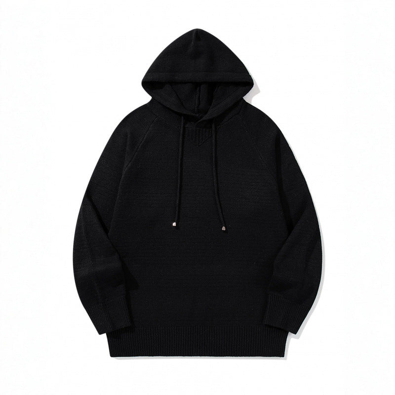 Unisex Oversize Strickkapuzenpullover mit Raglanärmeln und Rippbündchen Shop Nory
