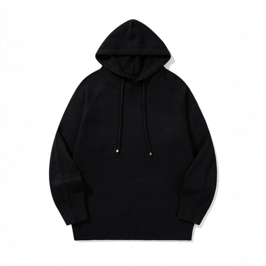 Unisex Oversize Strickkapuzenpullover mit Raglanärmeln und Rippbündchen Shop Nory