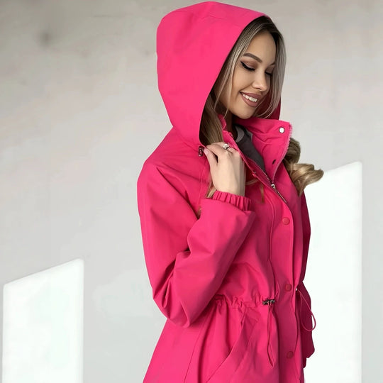 Damen Kapuzen-Parka mit Taillenzug und windabweisender Außenhülle Shop Nory