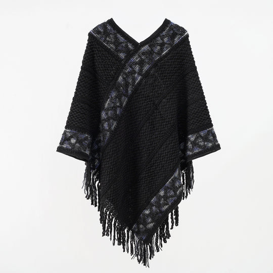 Damen Oversize-Strickumhang mit strukturierter Waffelstrick-Optik und Zopfbordüre Shop Nory