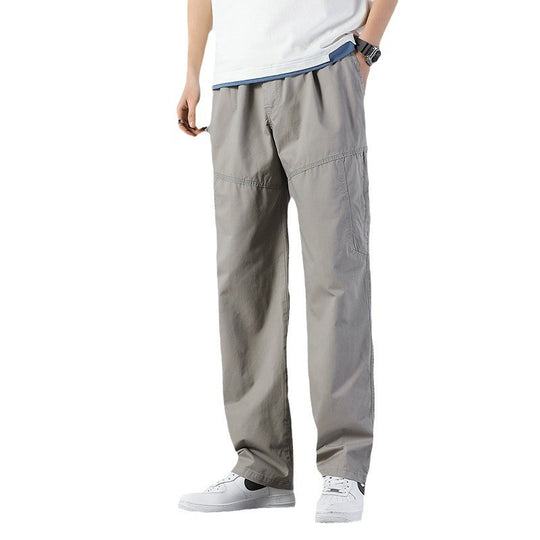 Herren Weite Utility-Cargohose mit geradem Bein, Mehrfachtaschen & lockerer Passform Shop Nory