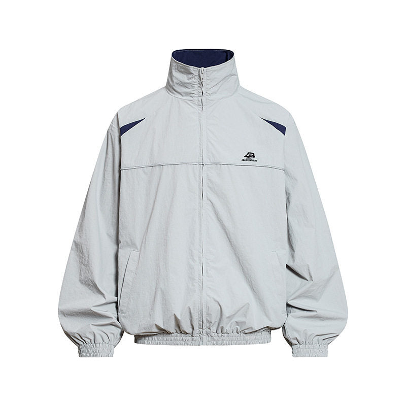 Herren Leichte Windbreakerjacke mit Stehkragen, elastischem Saum und Relaxed-Fit Shop Nory