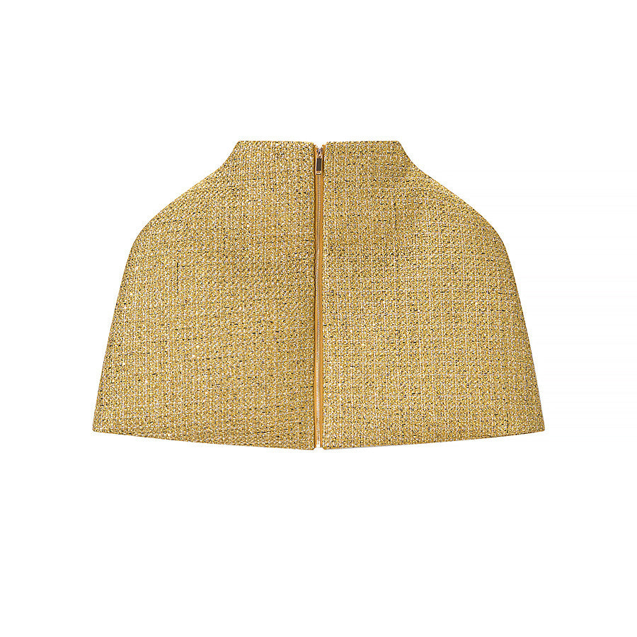 Damen Kurz-Capelet aus Bouclé-Tweed mit Stehkragen Shop Nory