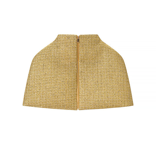Damen Kurz-Capelet aus Bouclé-Tweed mit Stehkragen Shop Nory