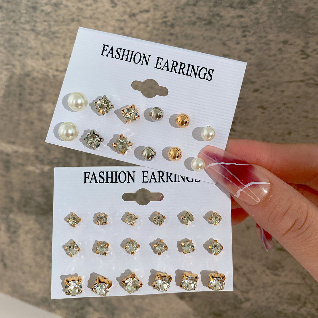 Damen Ohrstecker Set mit vielseitigen Designs und elegantem Glanz Shop Nory