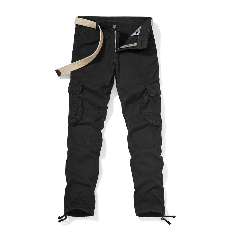 Herren Cargohhose mit verstärkten Knien, Tunnelzug-Beinabschlüssen und integriertem Gürtel Shop Nory