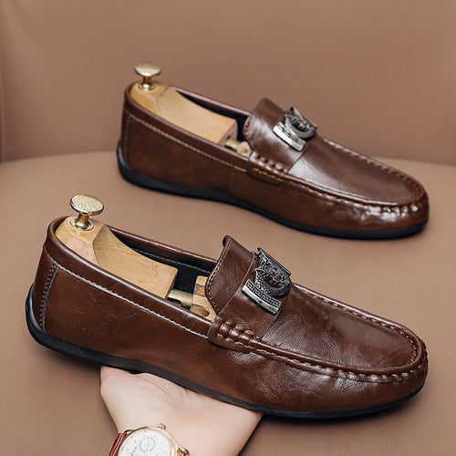 Herren Elegante Mokassins mit Metalldetails Shop Nory