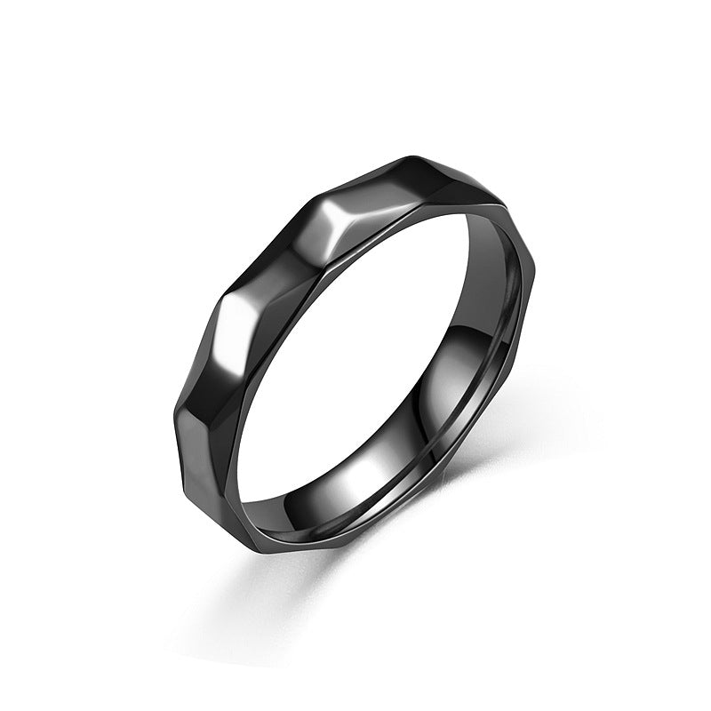 Damen facettierter Goldring Shop Nory