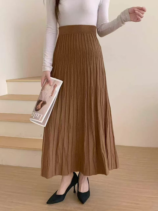 Damen Maxirock mit Plissee Shop Nory