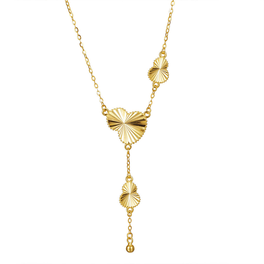 Damen elegante Halskette mit kunstvollem Blattdesign Shop Nory