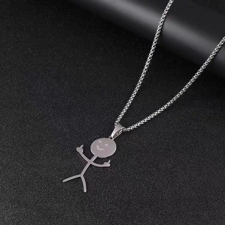 Damen Kette mit kreativem, lässigem Figurenanhänger Shop Nory