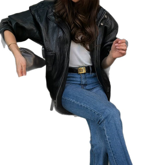 Damen Gerade geschnittene Jeans mit hoher Taille, rohem Saum und leichtem Bootcut Shop Nory