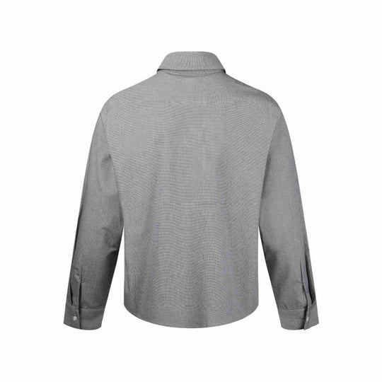 Herren Boxy-Hemdjacke mit Zwei-Wege-Metallreißverschluss und feiner Strukturqualität Shop Nory