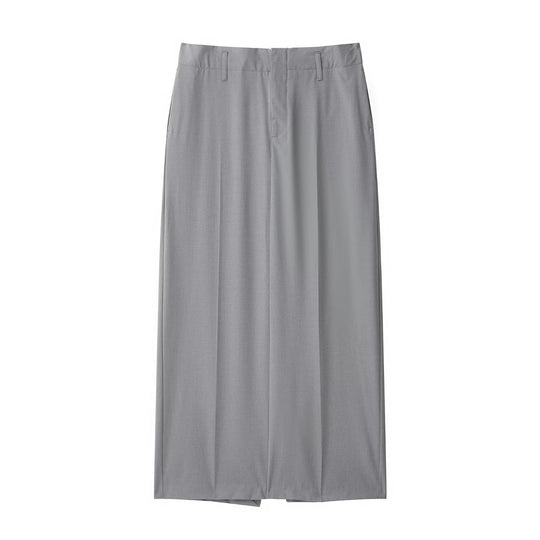 Damen Eleganter Maxirock mit Bügelfalte und Gürtelschlaufen Shop Nory