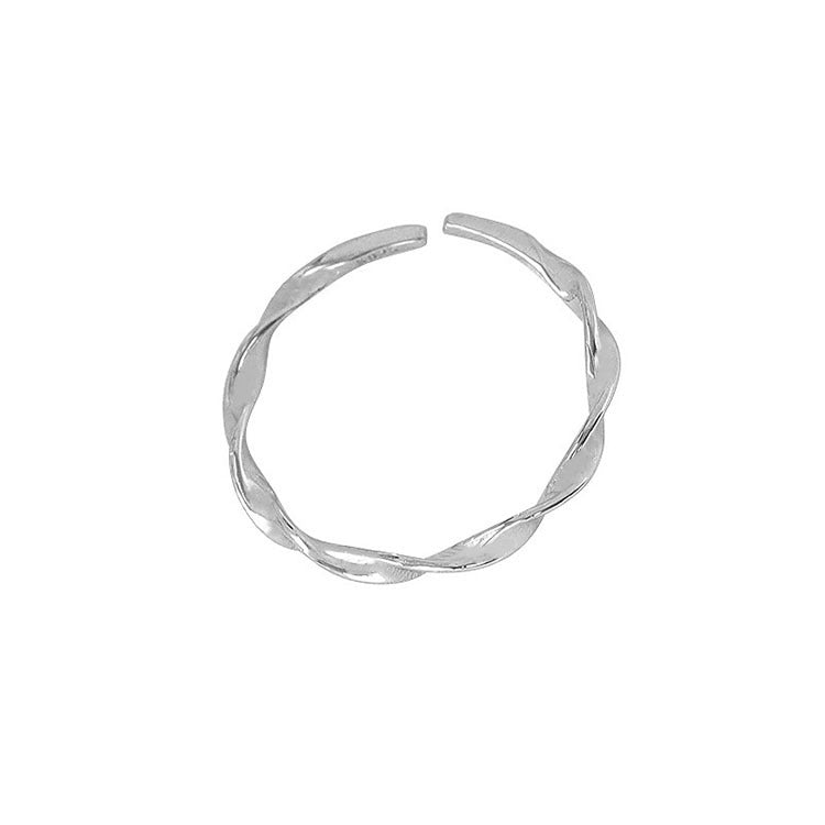 Damen filigraner und geschwungener Ring aus hochwertigem Silber Shop Nory