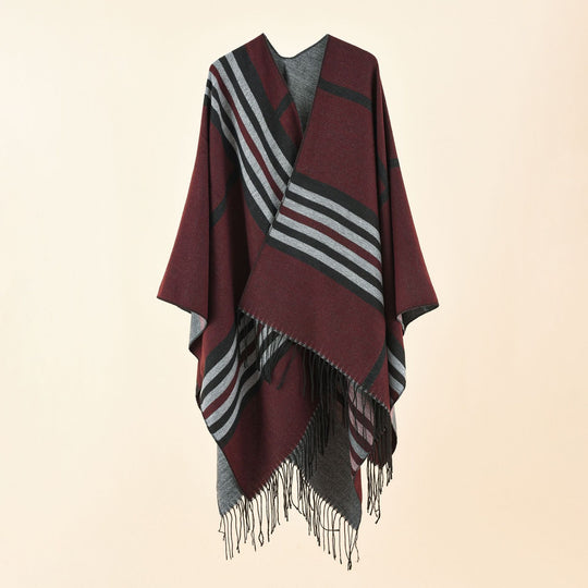 Damen Jacquard Poncho mit Paisley‑Muster Shop Nory