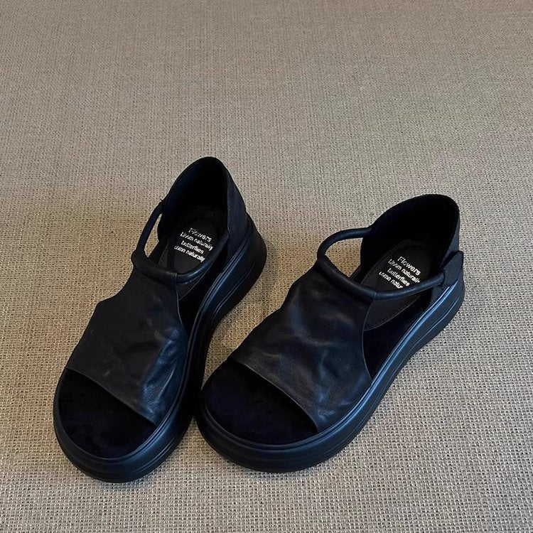 Damen bequeme Sandalen mit elastischem Riemen und komfortablem Fußbett
