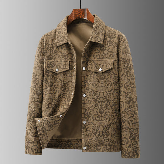 Damen Elegante Utility-Jacke mit floralem Muster Shop Nory