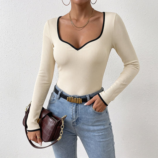 Damen Moderner Body mit V-Ausschnitt Shop Nory