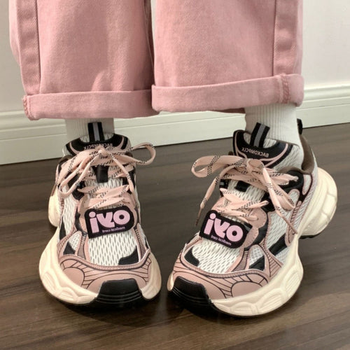 Damen Atmungsaktive Lauf Sneakers mit gepolsterter Sohle und trendigem Design