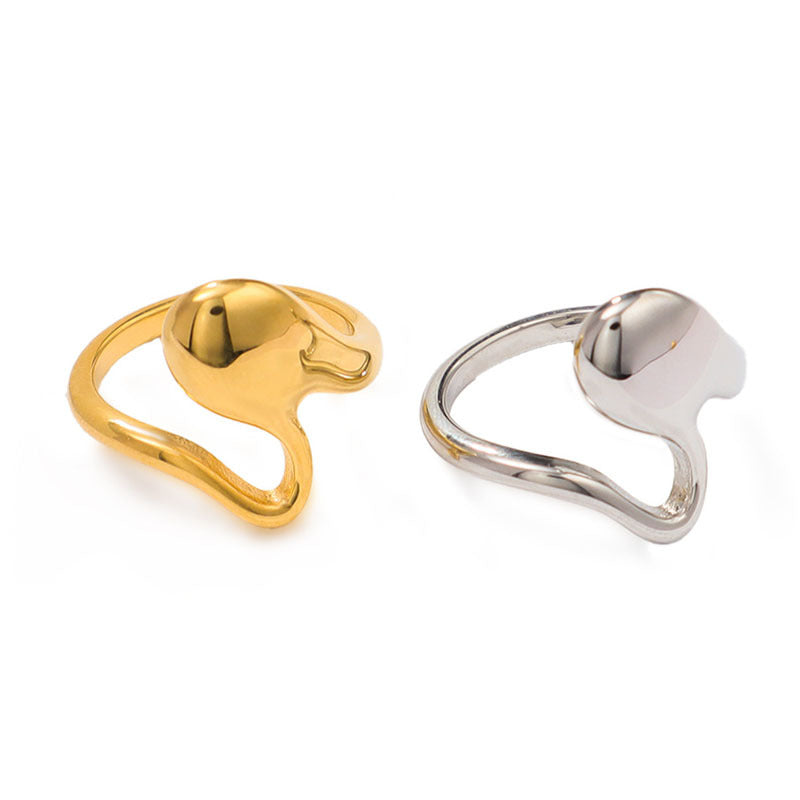 Damen Eleganter und moderner Ring aus hochwertigem Edelstahl Shop Nory