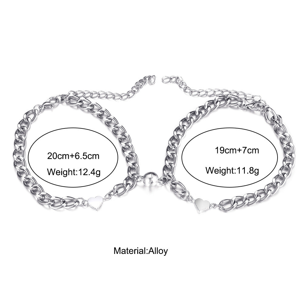 Damen Herzdesign Armband aus rostfreiem Edelstahl Shop Nory