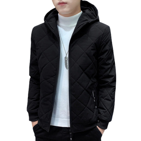 Herren Stepp-Kapuzenjacke im Slim-Fit mit Diamantsteppung und thermischer Isolierung Shop Nory