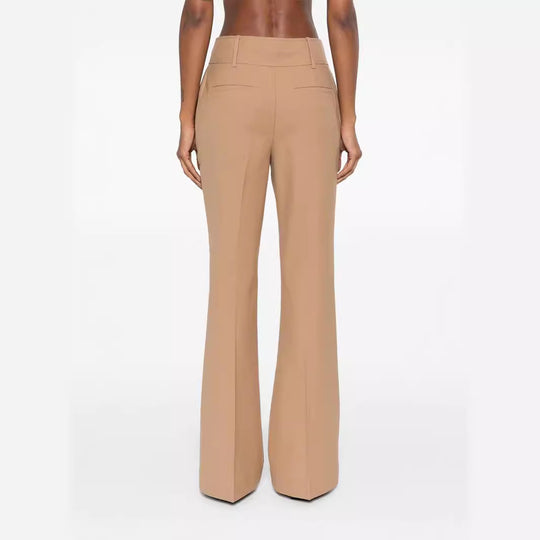 Damen Hochtaillierte ausgestellte Wollmix‑Tailoring‑Hose mit Bügelfalte Shop Nory