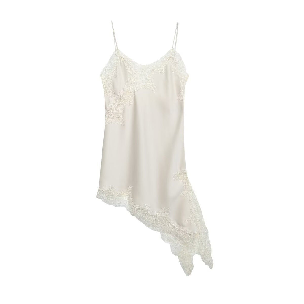 Damen asymmetrisches Spaghetti-Top