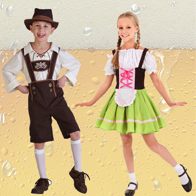 Jungen Trachtenkostüm mit langer Bluse und Hosenträger Shop Nory