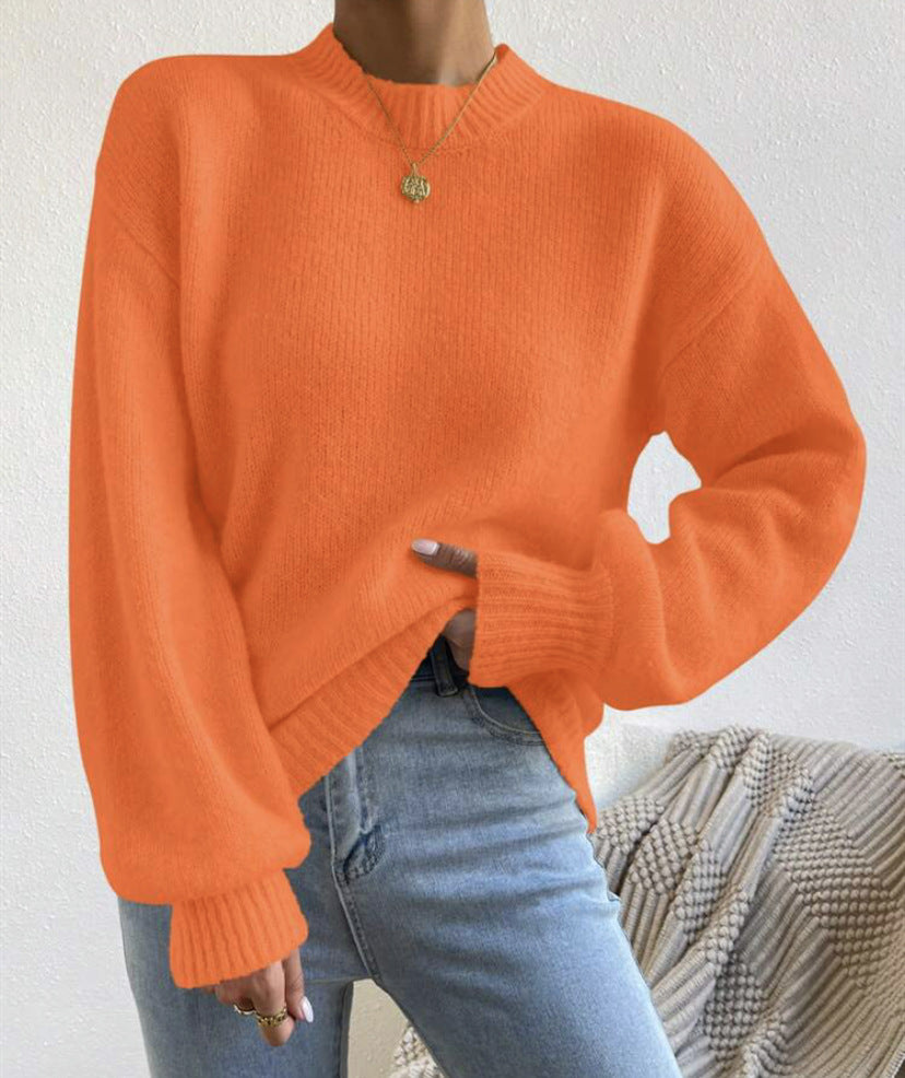 Damen Oversize Feinstrickpullover mit angedeutetem Mohair‑Effekt und verlängerten Rippbündchen Shop Nory
