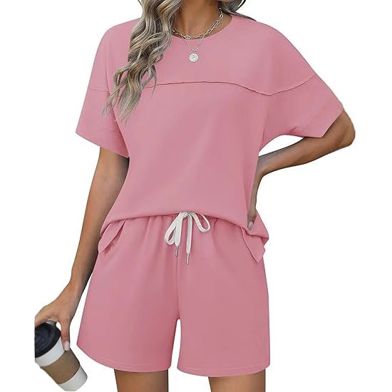 Damen lässiges Sport-Outfit mit elastischem Bund und praktischen Taschen Shopnory