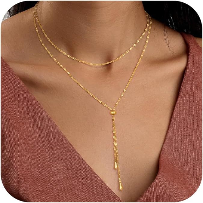 Damen Y-Halskette mit funkelnden Zirkonia und feinem Kettendesign Shop Nory
