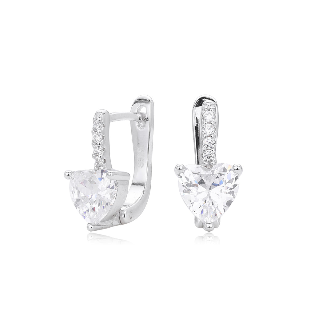 Damen Ohrhänger mit herzförmigem Zirkon und luxuriösem Design Shop Nory
