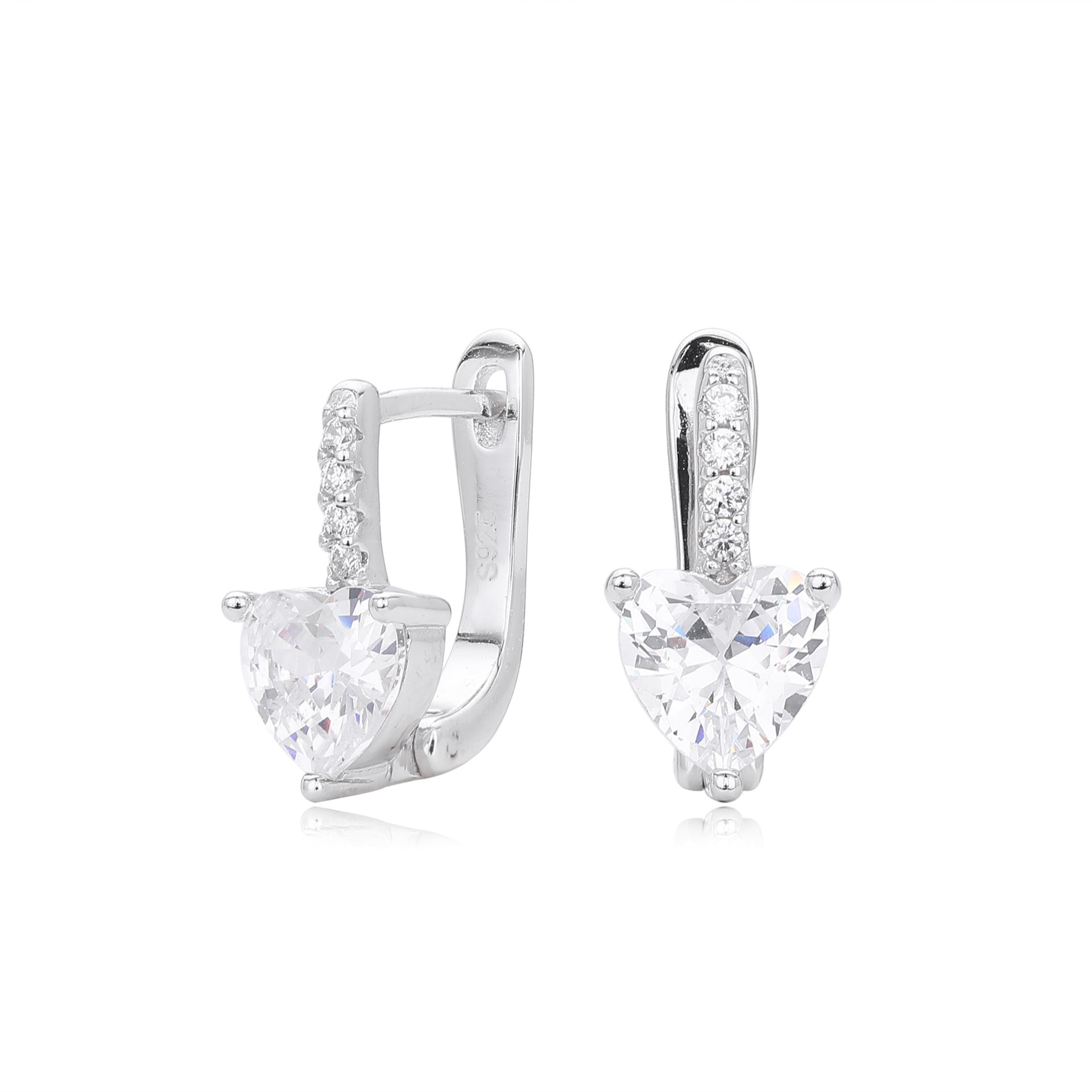 Damen Ohrhänger mit herzförmigem Zirkon und luxuriösem Design Shop Nory