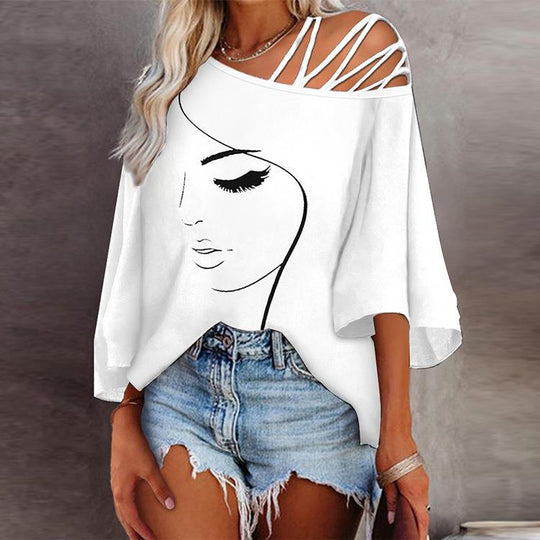 Damen Oversized T-Shirt mit grafischem Design
