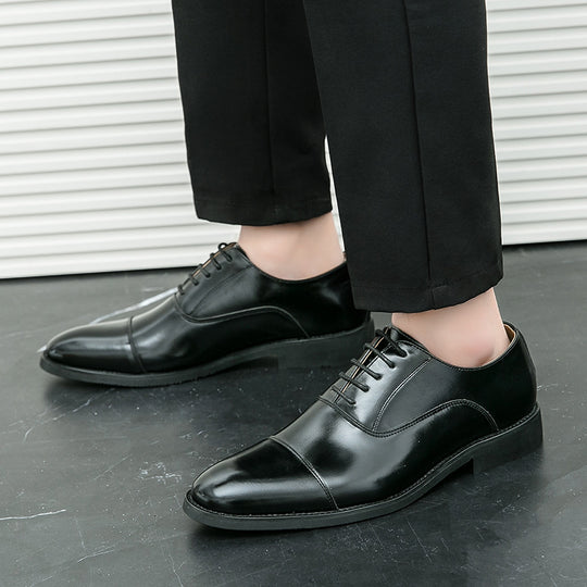 Herren klassische Oxford-Lederhalbschuhe mit Kappnaht, gepolstertem Lederfutter und rutschfester Gummisohle Shop Nory