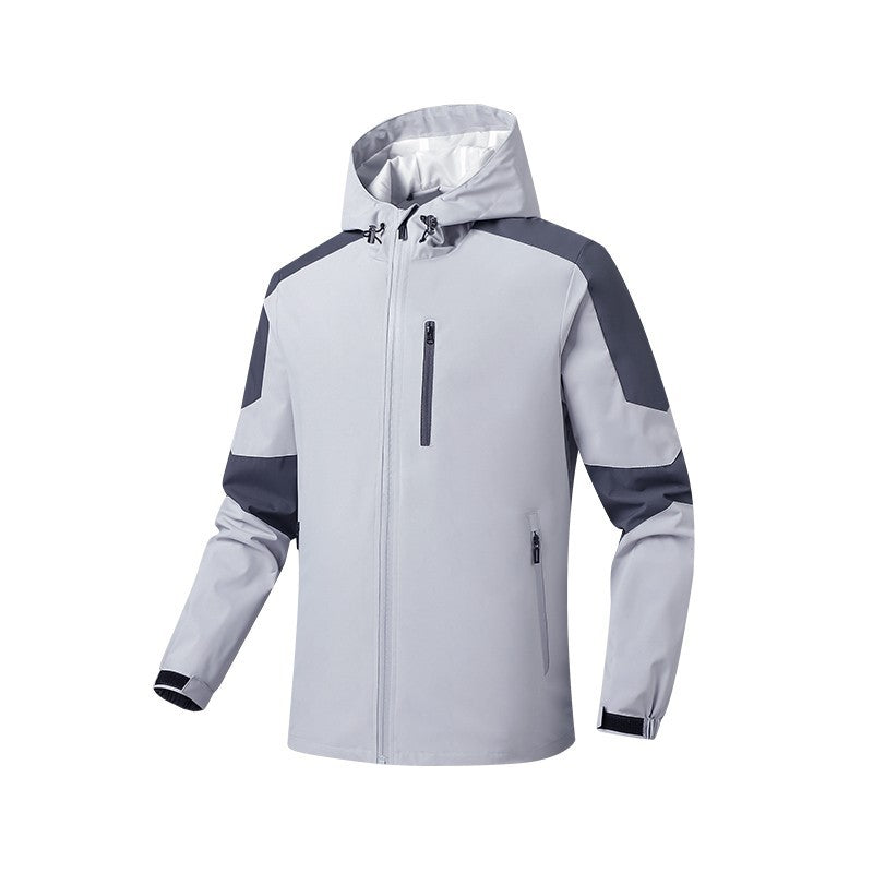 Herren Atmungsaktive Softshell‑Hardshell‑Hybridjacke mit Kapuze und wasserdichten Reißverschlusstaschen Shop Nory