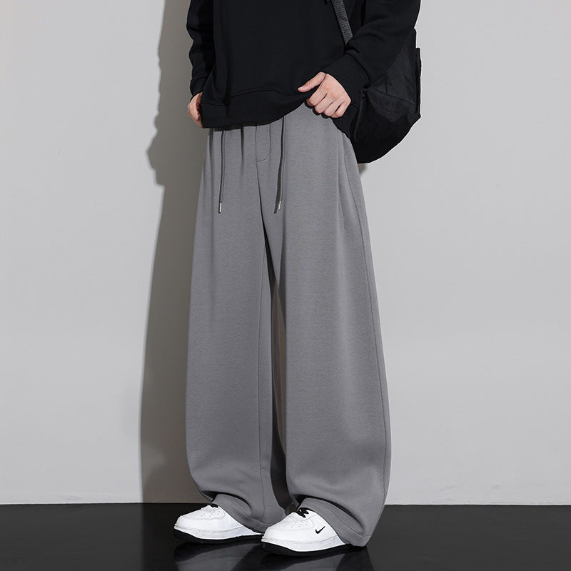 Herren Weit geschnittene Jogginghose mit Tunnelzug und fließendem Jersey-Qualität Shop Nory